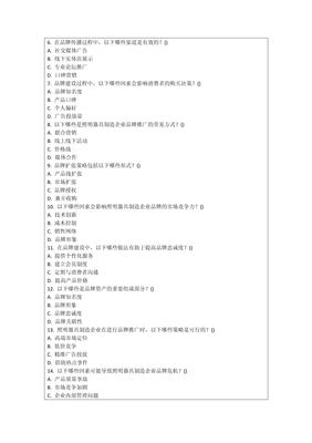 照明器具制造企业品牌建设考核试卷 灯具销售专项